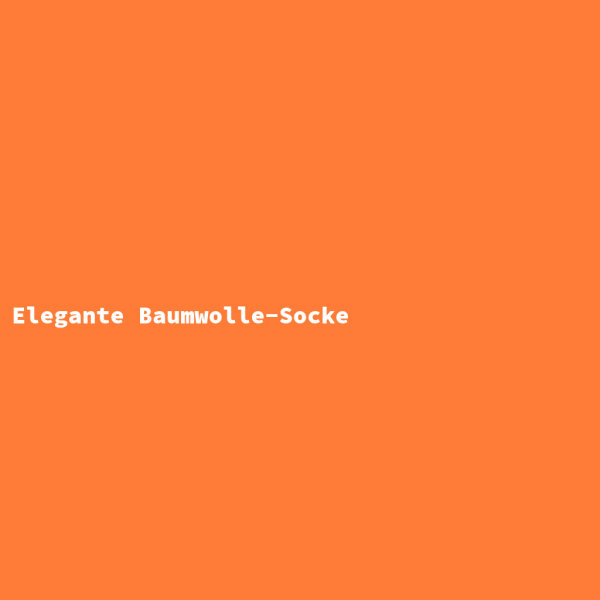 Elegante Baumwolle-Socke